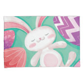 Cute Easter Bunny-Waterverf | Proefcase Kussensloop (Voorkant-Rechts)