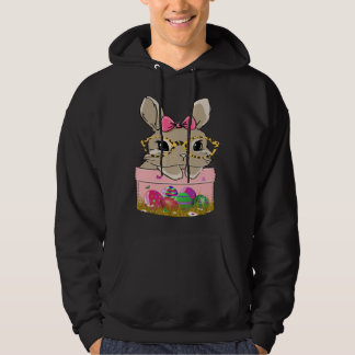 Cute Easter Bunny With Cheetah Glasses For The Mom Hoodie