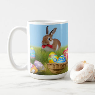 Cute Easter Bunnyfor voor een positieve stemming Koffiemok