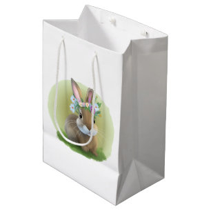 Cute Easter Bunnyfor voor een positieve stemming Medium Cadeauzakje