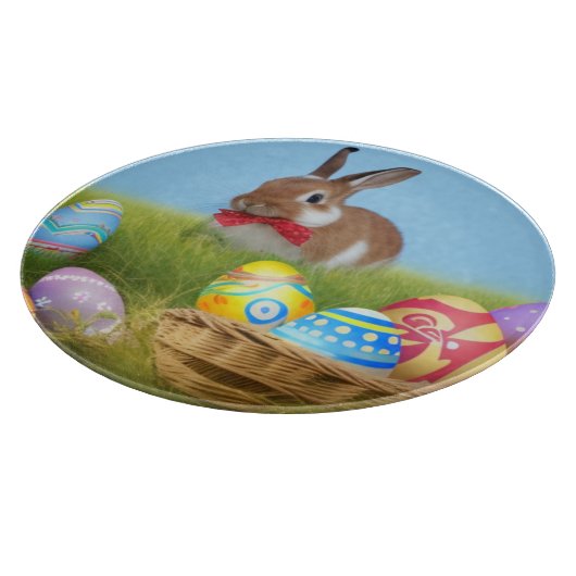 Cute Easter Bunnyfor voor een positieve stemming Snijplank (Hoek)