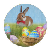 Cute Easter Bunnyfor voor een positieve stemming Snijplank (Voorkant)