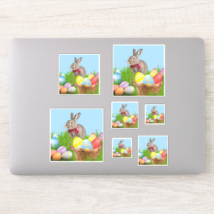 Cute Easter Bunnyfor voor een positieve stemming Sticker