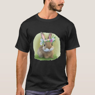 Cute Easter Bunnyfor voor een positieve stemming T-shirt