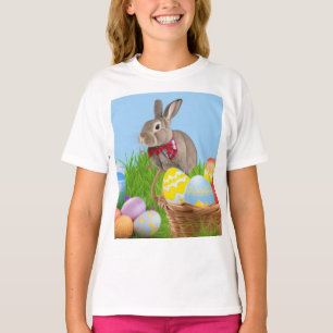 Cute Easter Bunnyfor voor een positieve stemming T-shirt
