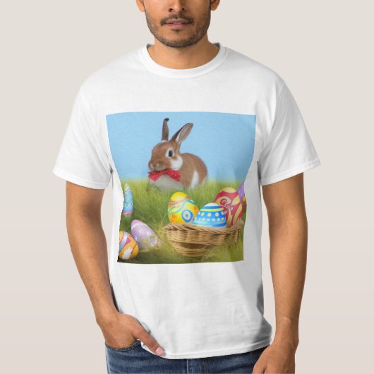 Cute Easter Bunnyfor voor een positieve stemming T-shirt (Voorkant)