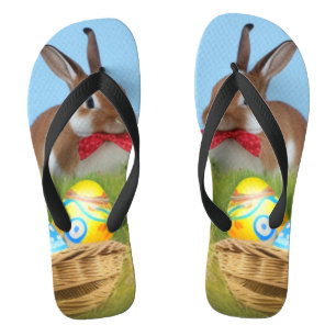Cute Easter Bunnyfor voor een positieve stemming Teenslippers