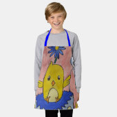 Cute Easter Chick Apron Schort (Gedragen)