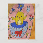 Cute Easter Chick Briefkaart (Voorkant)