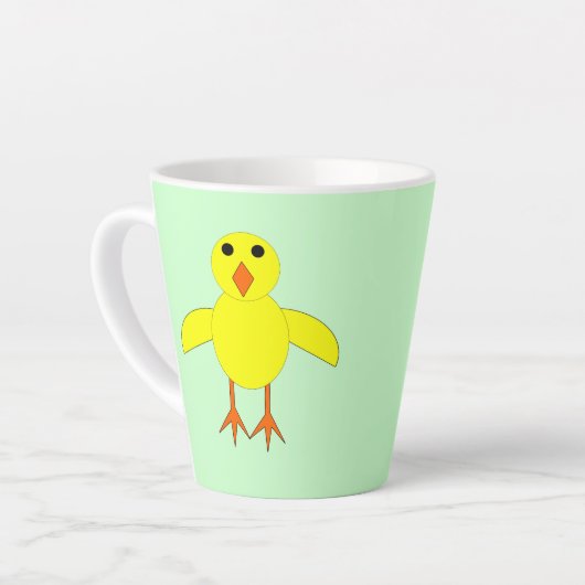 Cute Easter Chick Latte Mok (Linkerhoek)