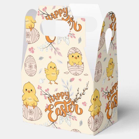 Cute Easter Chick Pattern Bedankdoosjes (Geopend)