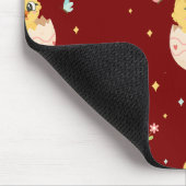 Cute Easter Chick with Pink Bow Seamless Pattern  Muismat (Hoek)