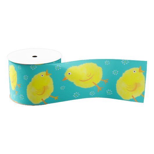 Cute Easter Chicken Pattern Grosgrain Lint (Spoel)