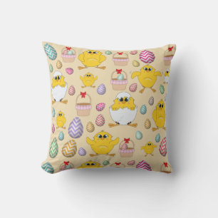 Cute Easter Chicken Pattern Kussen