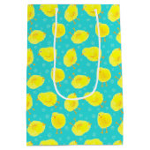 Cute Easter Chicken Pattern Medium Cadeauzakje (Achterkant)