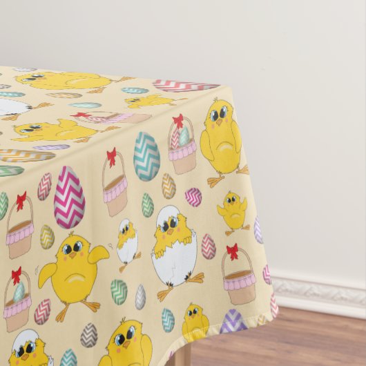 Cute Easter Chicken Pattern Tafelkleed (Voorbeeld)