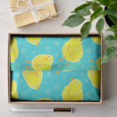 Cute Easter Chicken Pattern Tissuepapier (Geschenk)