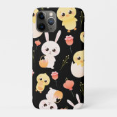 Cute Easter Chicks & Bunnies Seamless Pattern Case-Mate iPhone Case (Achterkant)