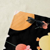 Cute Easter Chicks & Bunnies Seamless Pattern  Strandlaken (In situ)