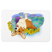 Cute Easter Corgi Magneet (Horizontaal)