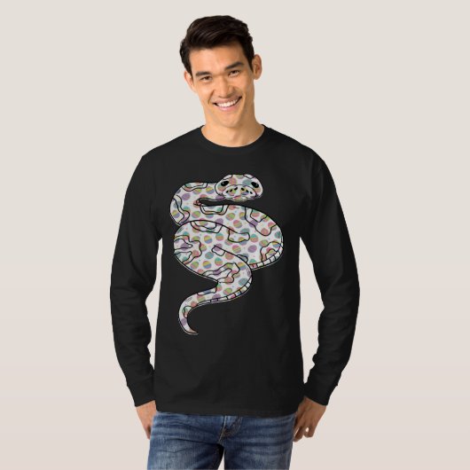 Cute Easter Egg Ball Python  Easter Day 2023 T-shirt (Voorkant volledig)