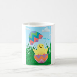 Cute Easter Egg Chick Hatch Koffiemok