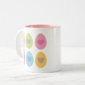 Cute Easter Egg Gift Tweekleurige Koffiemok (Voorkant links)
