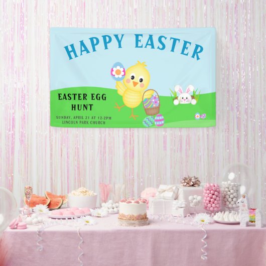 Cute Easter Egg Hunt Banner (Feest)