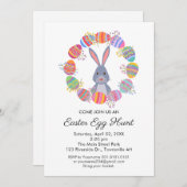 cute Easter Egg Hunt Invitation Birthday Party (Devant / Derrière)