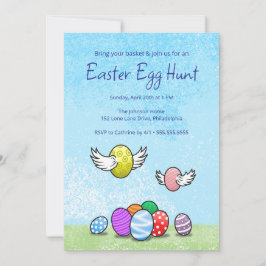 Cute Easter Egg Hunt Kaart