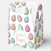 Cute Easter Egg Pattern Pastel Colors Bedankdoosjes (Geopend)