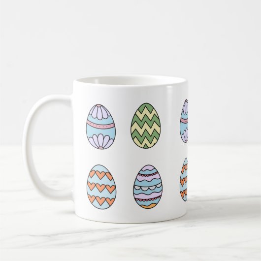 Cute Easter Eggs Mug style 2 (Gauche)