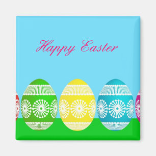 Cute Easter-eipoeder blue sky magnet Magneet