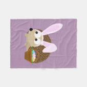Cute Easter Hedegel Fleece Deken (Voorkant (Horizontaal))