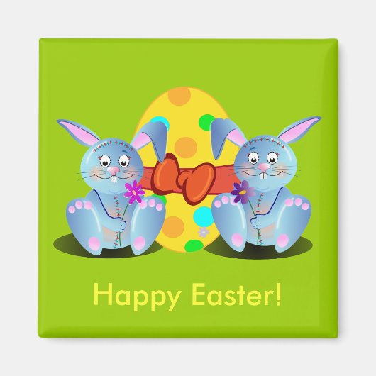 Cute Easter Magnet Magneet (Voorkant)