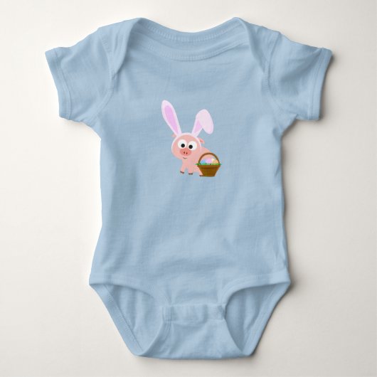 Cute Easter Pig Romper (Voorkant)