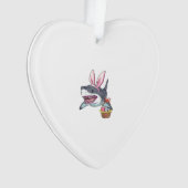 Cute Easter Shark Bunny Ears Basket Eggs Happy Eas (devant)