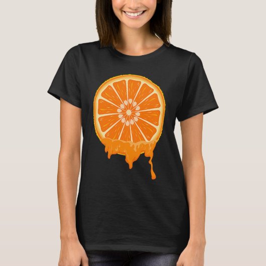 Cute Easy Fruit Halloween Treat Orange Sliced Cost T-shirt (Voorkant)