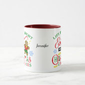 Cute Eat the Kerstkoekjes Mok (Midden)