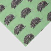 Cute echidna met bijen cartoon illustratie tissuepapier (Detail)