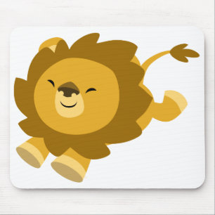 Cute Ecstatische Cartoon Lion Mousepad Muismat