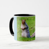 Cute écureuil gris Mug (Devant gauche)