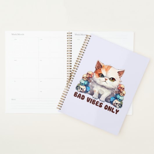 Cute Edgy Chat - Vibes Mauvaises Seulement (Devant avec enveloppe)