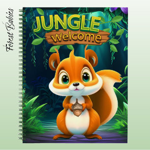 Cute Eekhoorn Jungle Welkom Bosland Wilde Dieren � Notitieboek