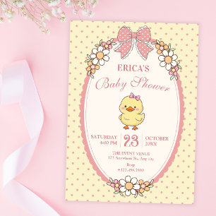 Cute eend baby shower kaart