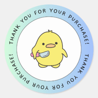 Cute Eend Bedankt Sticker
