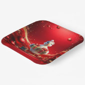 Cute Eend Kerstvakantie Papieren Bord (Gebogen)
