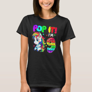 Cute Eenhoorn Fidget Speelgoed Pop Het Ik Ben 9 Ki T-shirt