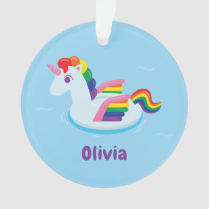 Cute Eenhoorn Pegasus Regenboog Zwembad Float Orna Ornament