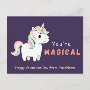 Cute Eenhoorn Valentijnsdag Puns Kaart – Je Bent M